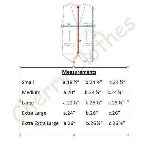 Mens Classic Country Waistcoat -Black - Waistcoats Vest Gilet  S M L Xl XXL
