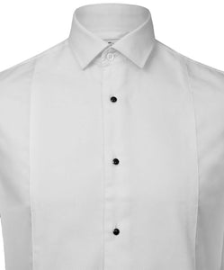 Mens 100% Cotton Marcella Standard Collar Modern Fit Dress Formal White Shirt