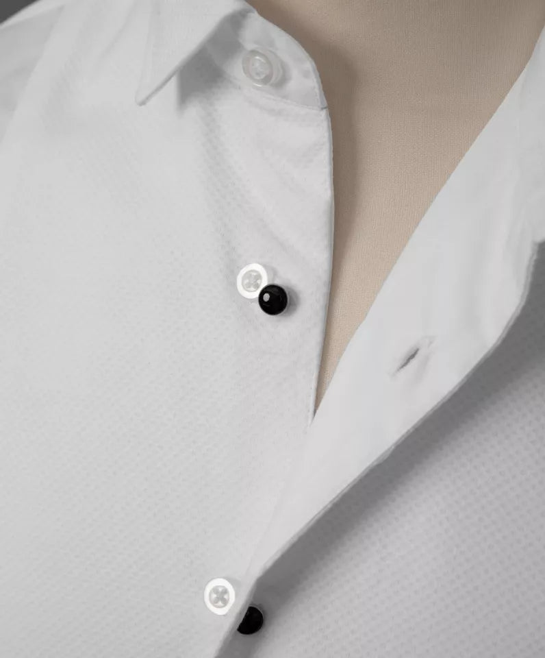 Mens white dress shirt 100 cotton best sale