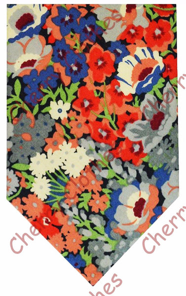 Liberty Art Print Cotton Ties -100% Cotton -  Loads Of Colours & Patterns