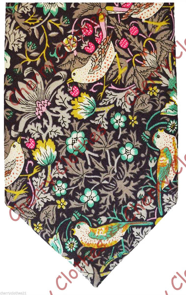 Liberty Art Print Cotton Ties -100% Cotton -  Loads Of Colours & Patterns