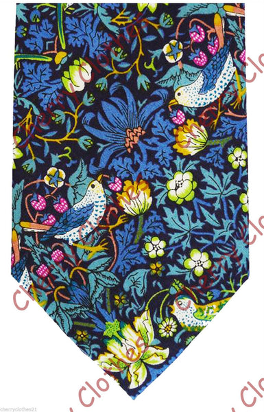 Liberty Art Print Cotton Ties -100% Cotton -  Loads Of Colours & Patterns