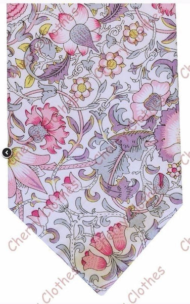 Liberty Art Print Cotton Ties -100% Cotton -  Loads Of Colours & Patterns