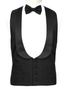 Black Tuxedo Waistcoat