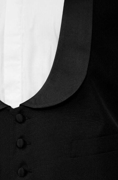 Black Tuxedo Waistcoat