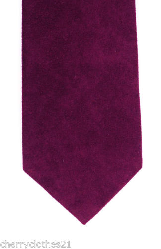 Mens Faux Suede Tie - The Exact Match For Our Faux Suede Waistcoat Vest!!