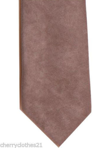 Mens Faux Suede Tie - The Exact Match For Our Faux Suede Waistcoat Vest!!