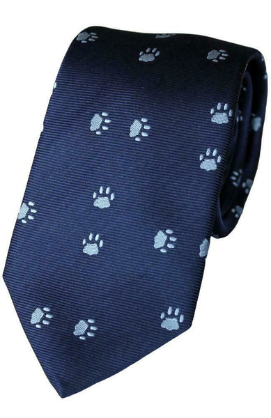 Silk Tie - Westie Terrier Scottie Dog Paw Pet